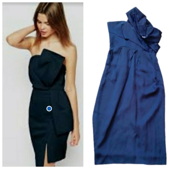 The Kooples  Strapples Midi  Dress - Picture 1 of 16